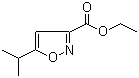 Ethyl 5-isopropyl-3-isoxazolecarboxylate molecular structure (CAS 91240-30-1)