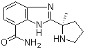 结构式 CAS# 912444-00-9, Veliparib; 2-[(2R)-2-甲基-2-吡咯烷基]-1H-苯并咪唑-7-甲酰胺