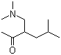 结构式 CAS# 91342-74-4, 3-[(二甲基氨基)甲基]-5-甲基-2-己酮