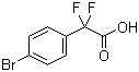structure of CAS# 913574-93-3, 2-(4-Bromophenyl)-2,2-difluoroacetic acid;4-Bromo-alpha,alpha-difluorobenzeneacetic acid