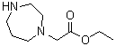 Hexahydro-1H-1,4-diazepine-1-acetic acid ethyl ester molecular structure (CAS 913645-28-0)