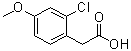 2-Chloro-4-methoxybenzeneacetic acid molecular structure (CAS 91367-09-8)
