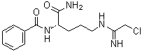 N-alpha-Benzoyl-N5-(2-chloro-1-iminoethyl)-1-ornithine amide molecular structure (CAS 913723-61-2)