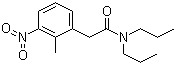 2-Methyl-3-nitro-N,N-dipropylphenylacetamide molecular structure (CAS 91374-22-0)