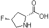 (4R)-4-Fluoro-D-proline molecular structure (CAS 913820-71-0)