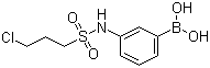 structure of CAS# 913835-50-4, 3-[[(3-Chloropropyl)sulfonyl]amino]phenylboronic acid;B-[3-[[(3-Chloropropyl)sulfonyl]amino]phenyl]boronic acid