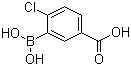 5-羧基-2-氯苯硼酸分子结构 (CAS 913835-75-3)