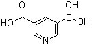 structure of CAS# 913836-03-0, 5-Borononicotinic acid;5-Borono-3-pyridinecarboxylic acid