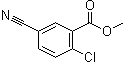 2-Chloro-5-cyanobenzoic acid methyl ester molecular structure (CAS 914106-36-8)