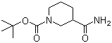 1-Boc-3-piperidinecarboxamide molecular structure (CAS 91419-49-7)