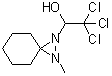 2-Methyl-alpha-(trichloromethyl)-1,2-diazaspiro[2.5]octane-1-methanol molecular structure (CAS 91425-61-5)