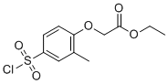 结构式 CAS# 91427-62-2, 乙基4-氯磺酰基-2-甲基苯氧基乙酸酯