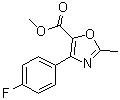 4-(4-Fluorophenyl)-2-methyl-5-oxazolecarboxylic acid methyl ester molecular structure (CAS 914287-71-1)