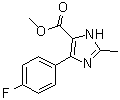 4-(4-Fluorophenyl)-2-methyl-1H-imidazole-5-carboxylic acid methyl ester molecular structure (CAS 914288-11-2)