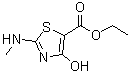 4-Hydroxy-2-(methylamino)-5-thiazolecarboxylic acid ethyl ester molecular structure (CAS 914347-44-7)