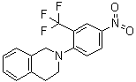1,2,3,4-Tetrahydro-2-[4-nitro-2-(trifluoromethyl)phenyl]isoquinoline molecular structure (CAS 914348-89-3)