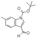 结构式 CAS# 914348-95-1, 3-甲酰基-6-甲基-1H-吲哚-1-羧酸叔丁酯