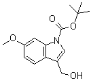 tert-Butyl 3-(hydroxymethyl)-6-methoxyindole-1-carboxylate molecular structure (CAS 914349-08-9)