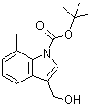 3-(Hydroxymethyl)-7-methyl-1H-indole-1-carboxylic acid 1,1-dimethylethyl ester molecular structure (CAS 914349-10-3)