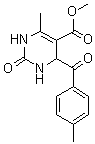 1,2,3,4-Tetrahydro-6-methyl-4-(4-methylbenzoyl)-2-oxo-5-pyrimidinecarboxylic acid methyl ester molecular structure (CAS 914349-17-0)