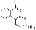 2-(2-Amino-5-pyrimidinyl)benzaldehyde molecular structure (CAS 914349-52-3)