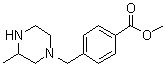 4-[(3-Methyl-1-piperazinyl)methyl]benzoic acid methyl ester molecular structure (CAS 914349-83-0)