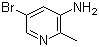 5-Bromo-2-methylpyridin-3-amine molecular structure (CAS 914358-73-9)