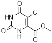 结构式 CAS# 91447-90-4, 5-氯-1,2,3,6-四氢-2,6-二氧代-4-嘧啶羧酸甲酯