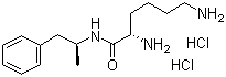 Lisdexamphetamine molecular structure (CAS 914480-48-1)