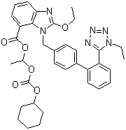 结构式 CAS# 914613-35-7, 1H-1-乙基坎地沙坦西来替昔酯