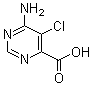 6-Amino-5-chloro-4-pyrimidinecarboxylic acid molecular structure (CAS 914916-98-6)