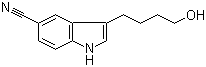 结构式 CAS# 914927-40-5, 3-(4-羟基丁基)-1H-吲哚-5-甲腈