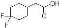 4,4-Difluoro-cyclohexaneacetic acid molecular structure (CAS 915030-40-9)