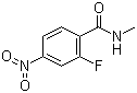 structure of CAS# 915087-24-0, N-Methyl-2-fluoro-4-nitrobenzamide