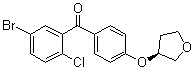 structure of CAS# 915095-84-0, (5-Bromo-2-chlorophenyl)[4-[[(3S)-tetrahydro-3-furanyl]oxy]phenyl]methanone