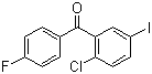 结构式 CAS# 915095-86-2, (2-氯-5-碘苯基)(4-氟苯基)甲酮