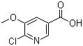 结构式 CAS# 915107-39-0, 6-氯-5-甲氧基烟酸