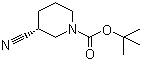 structure of CAS# 915226-39-0, (S)-1-N-Boc-3-cyanopiperidine;(S)-3-Cyanopiperidine-1-carboxylic acid tert-butyl ester