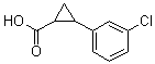 2-(3-Chlorophenyl)cyclopropanecarboxylic acid molecular structure (CAS 91552-11-3)