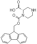 (2S)-1,2-Piperazinedicarboxylic acid 1-(9H-fluoren-9-ylmethyl) ester molecular structure (CAS 915749-50-7)