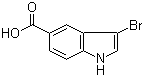 3-Bromoindole-5-carboxylic acid molecular structure (CAS 916179-87-8)
