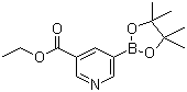 结构式 CAS# 916326-10-8, 3-(乙氧基甲酰基)吡啶-5-硼酸频哪醇酯; 3-乙氧羰基吡啶-5-硼酸频哪醇酯