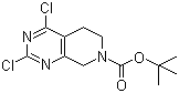 tert-Butyl 2,4-dichloro-5,6,7,8-tetrahydropyrido[3,4-d]pyrimidine-7-carboxylate molecular structure (CAS 916420-27-4)