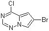 6-Bromo-4-chloropyrrolo[2,1-f][1,2,4]triazine molecular structure (CAS 916420-30-9)