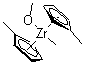 structure of CAS# 916597-01-8, Bis(methylcyclopentadienyl)methoxymethylzirconium