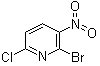 structure of CAS# 91678-23-8, 2-Bromo-6-chloro-3-nitropyridine;2-Bromo-3-nitro-6-chloropyridine