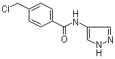 4-(Chloromethyl)-N-1H-pyrazol-4-ylbenzamide molecular structure (CAS 916791-22-5)