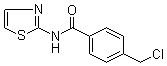 4-(Chloromethyl)-N-2-thiazolylbenzamide molecular structure (CAS 916791-23-6)