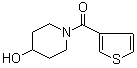 (4-Hydroxy-1-piperidinyl)-3-thienylmethanone molecular structure (CAS 916791-28-1)