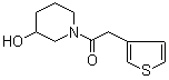 1-(3-Hydroxy-1-piperidinyl)-2-(3-thienyl)ethanone molecular structure (CAS 916791-32-7)